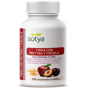 Fibra con Ciruela y Pectina 600Mg 125comp Sotya