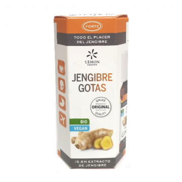 Extracto de Jengibre Gotas SinGluten Bio Vegan 20ml Lemon Pharma