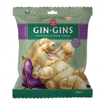 Caramelos Jengibre Original SinGluten Vegan 60g Gin Gins