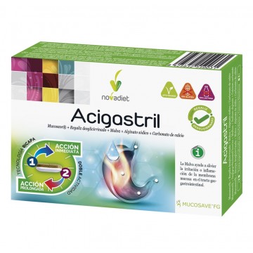 Acigastril Vegan SinGluten 30comp Nova Diet