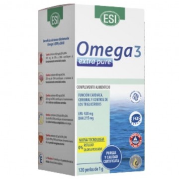 Omega-3 Extra Pure SinGluten 120 Perlas Trepat-Diet-Esi