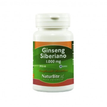 Ginseng Siberiano 1000Mg SinGluten 60comp Naturbite