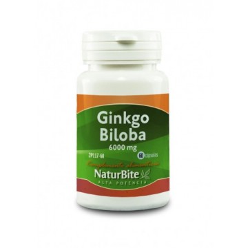 Ginkgo Biloba 6000Mg 60comp Naturbite