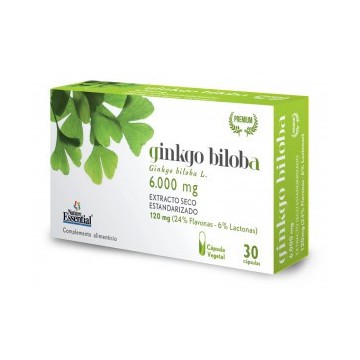 Ginkgo Biloba 6000Mg 30caps Nature Essential