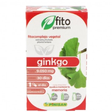 Fitopremium Ginkgo SinGluten Vegan 30caps Pinisan