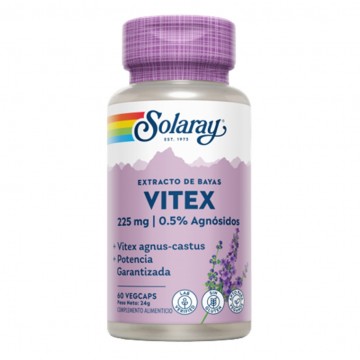 Vitex Extracto de Bayas 225Mg SinGluten Vegan 60caps Solaray