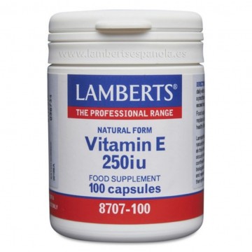 Vitamina-E Natural 250UI 100caps Lamberts