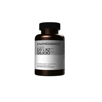 Vitamina-D3 + K2 + Silicio SinGluten 30caps Enzimesabinco