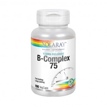 Vitamina-B Complex75 SinGluten Vegan 100caps Solaray