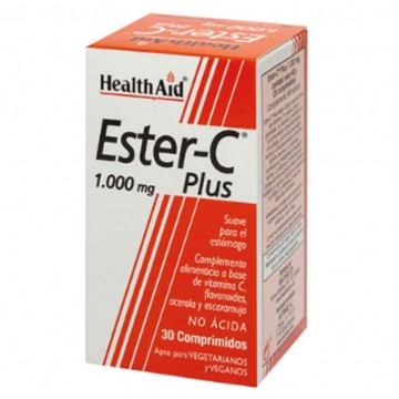 Vitamina Ester-C Plus 1000Mg Vegan 30comp Health Aid