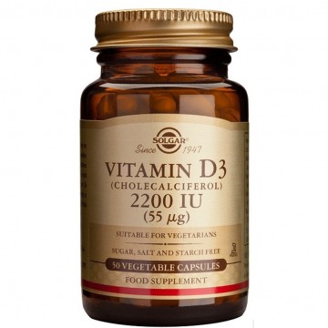 Vitamin D3 2200Ui SinGluten 50caps Solgar