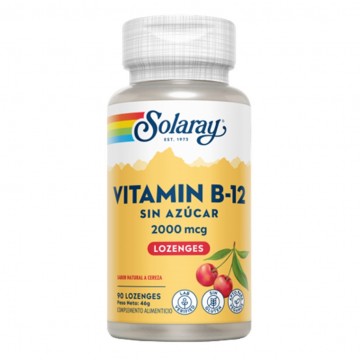 Vitamin B12 2000Mg Sublingual SinGluten Vegan 90comp Solaray