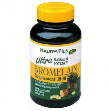 Ultra Bromelaina 1500Mg SinGluten 60comp Nature'S Plus