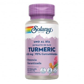 Turmeric Extracto de Curcuma 600Mg 30caps Solaray