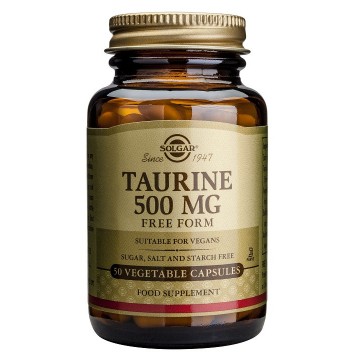 Taurina 500Mg SinGluten Vegan 50caps Solgar