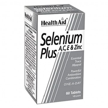 Selenium Plus Vitaminas-A-C-E y Zinc Vegan 60comp Health Aid