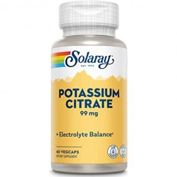 Potasio Citrato 99Mg Vegan 60caps Solaray