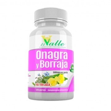 Onagra Borraja y Vitamina-E 120 Perlas El Valle