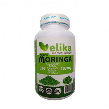 Moringa 500Mg SinGluten Vegan 240comp Elika Foods