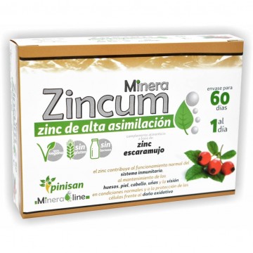 Minera Zincum SinGluten Vegan 60caps Pinisan