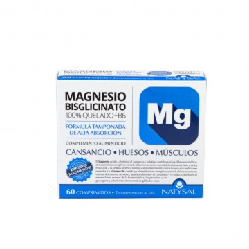 Magnesio Bisglicinato + Vitamina B6 60comp Natysal