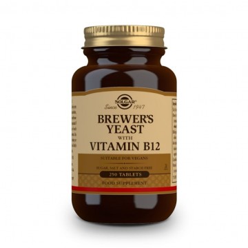 Levadura de Cerveza con Vitamina B12 Vegan 250comp Solgar