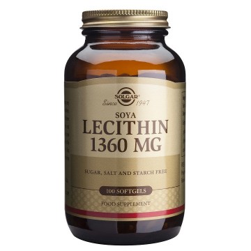 Lecitina deSoja 1360Mg 100caps Solgar