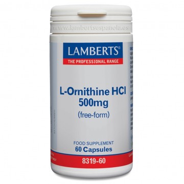 L-Ornitina HCL 500Mg 60caps Lamberts