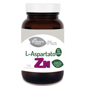 L-Aspartato de Zinc 360Mg 100comp El Granero Integral