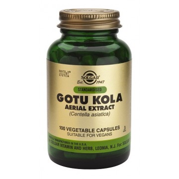 Gotu Kola Centella Asiatic SinGluten Vegan 100caps Solgar