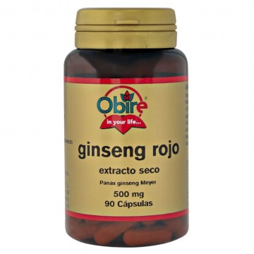 Ginseng Rojo 500Mg 90caps Obire