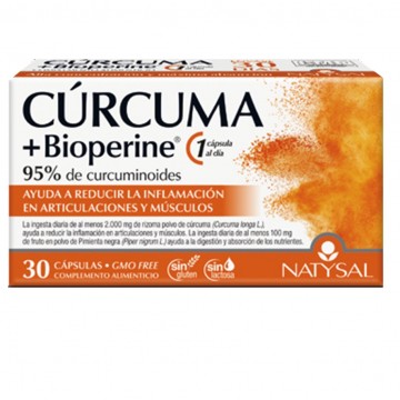 Curcuma + Bioperine 30caps Natysal