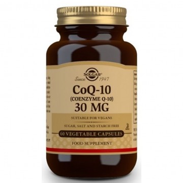 Coenzima Q10 Max 30Mg SinGluten Vegan 60caps Solgar