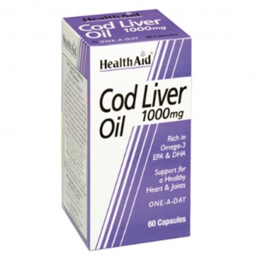 Cod Liver Oil 1000Mg SinGluten 60caps Health Aid