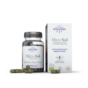 Champiñon del Sol Mico-Sol 618Mg SinGluten Bio Vegan 70caps Hifas Da Terra