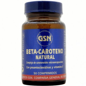 Betacaroteno Natural 97Mg 50comp G.S.N.