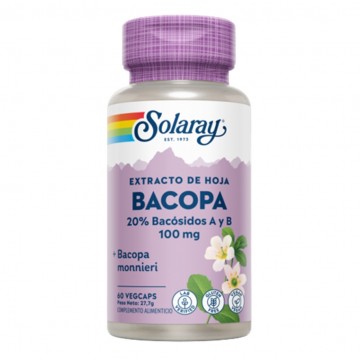 Bacopa 100 Mg SinGluten Vegan 60caps Solaray