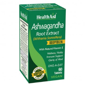 Ashwagandha SinGluten Vegan 60caps Health Aid