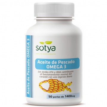 Aceite de Pescado Omega-3 1400Mg 50 Perlas Sotya