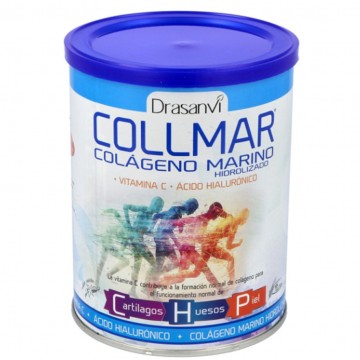 Collmar Colageno Marino Hidrolizado con Vitamina C y Acido Hialuronico SinGluten 275g Drasanvi