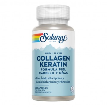 Collagen Queratina 60caps Solaray