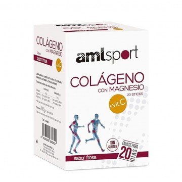 Colageno con Magnesio Vitamina C SinGluten 20 Sticks Amlsport