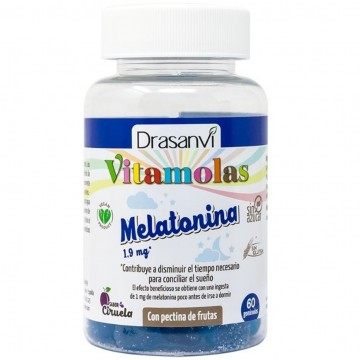 Vitamolas Melatonina Adultos SinGluten Vegan 60gominolas Drasanvi