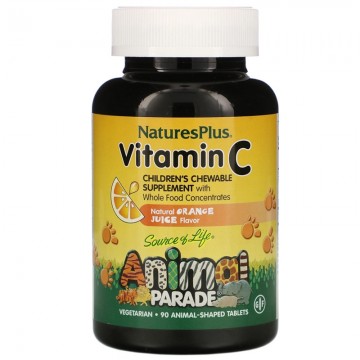 Animal Parade Vitamina-C Infantil 90comp Nature'S Plus