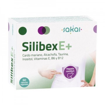 Silibex E+ Confort Hepatico SinGluten Vegan 60caps Sakai