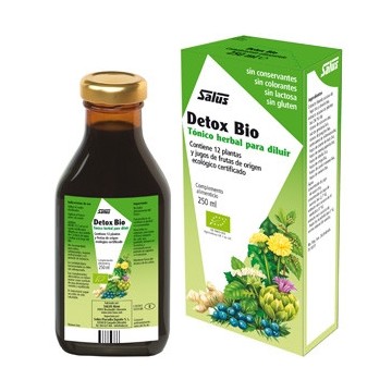 Jarabe detox Tonico Herbal SinGluten Bio Vegan 250ml Salus