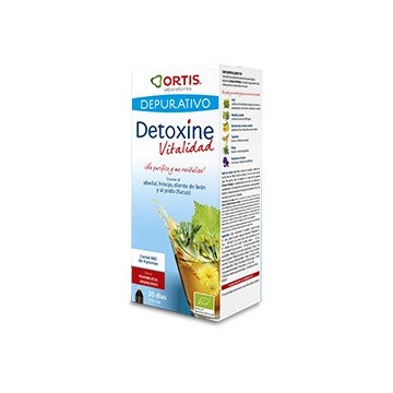 Detoxine Vitalidad Sabor Frambuesa Arandano Vegan 250ml Ortis