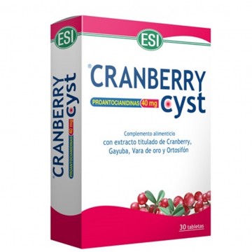 Cranberry Cyst Cistitis SinGluten Vegan 30comp Trepat-Diet-Esi