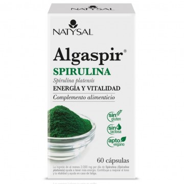 Algaspir Spirulina SinGluten Vegan 60caps Natysal