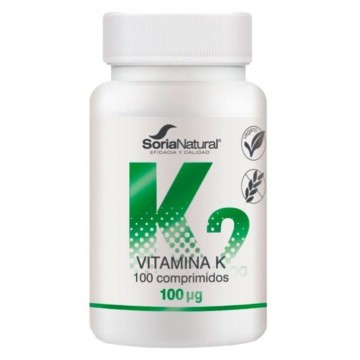 Vitamina K2 Vegan SinGluten 100comp Soria Natural